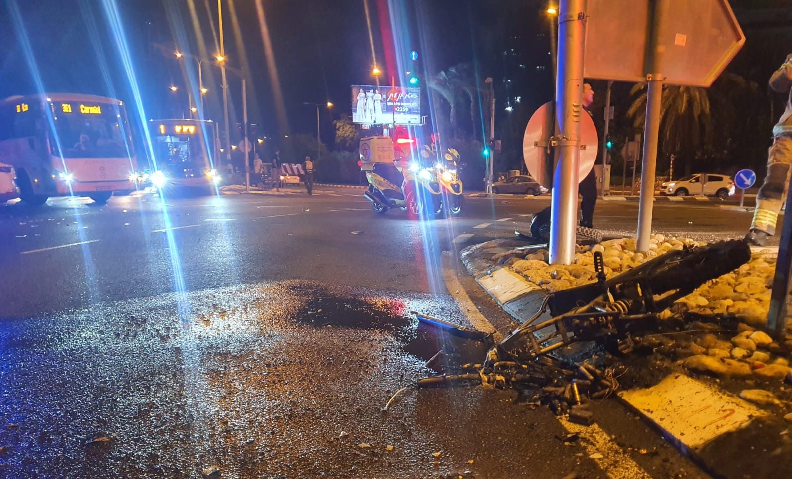 צילום: דוברות מד רוכב אופניים כבן 18 נהרג בתאונה בקריית מוצקין