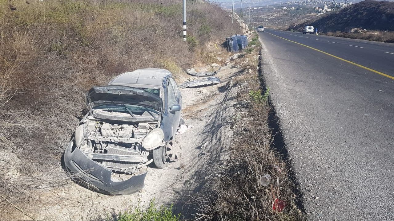 צילום: הצלה ללא גבולות יו תינוקת נפצעה באורח קשה בתאונת דרכים בשומרון
