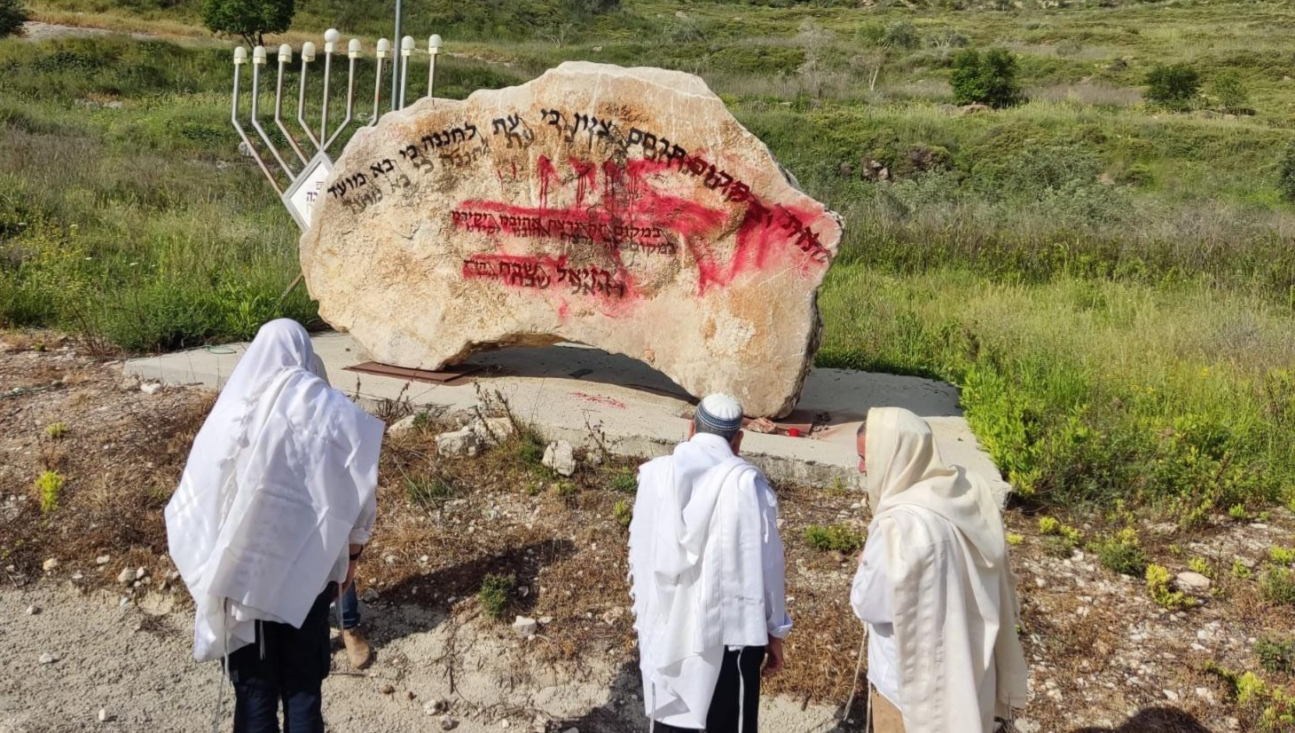 הושחתה האנדרטה לזכרו של הרב רזיאל שבח הי